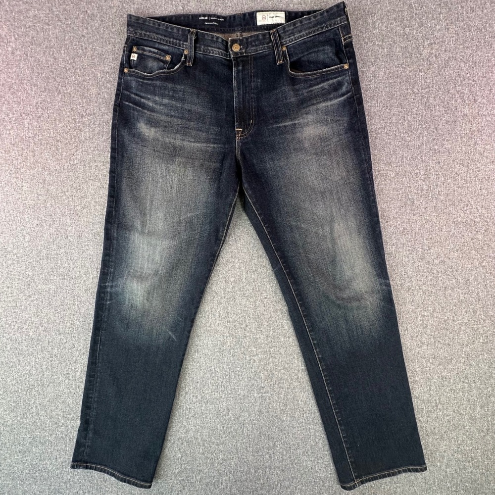 AG Jeans Mens 36x30 Kace 28 Modern Straight Dark Wash Japanese Fabric EXCELLENT